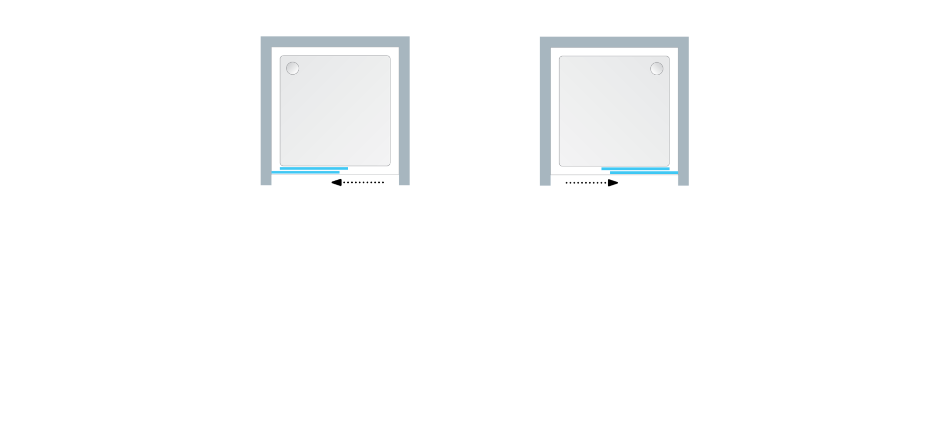 Душевая дверь в нишу Montes 00699  Словения Kolpa-San - Вид №1