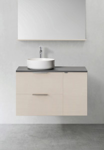 1390509 Шкаф Для Умывальника Форма 600 М Нажатие Бокового Модуля 30 ... Hafa Ясень