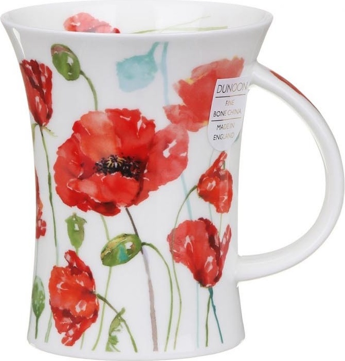 10620764 Dunoon Кружка Dunoon "Цветочный бриз.Мак.Ричмонд" 330мл Фарфор костяной 