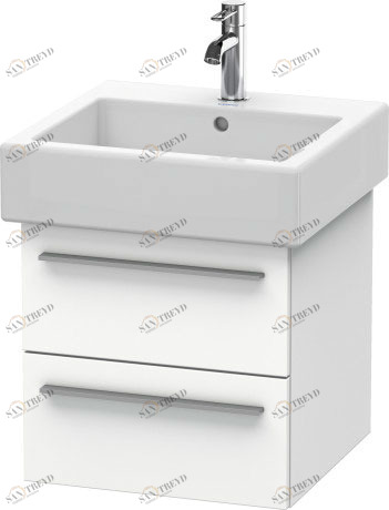 XL634301818 Тумбочка подвесная X-Large #XL6343 450 x 443 мм Белый матовый, декор Duravit