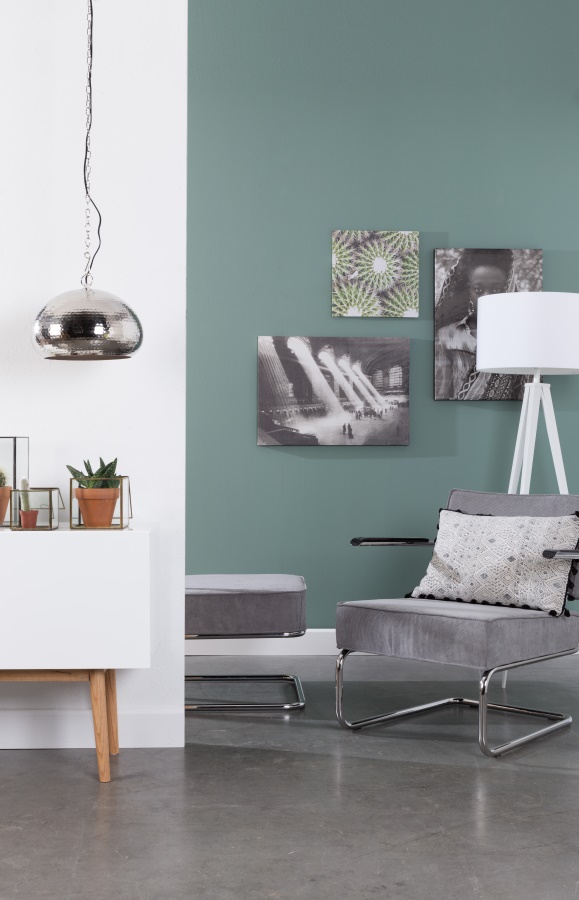 Кресло Lounge Ridge Rib желтое Zuiver 3100013 - Вид №9