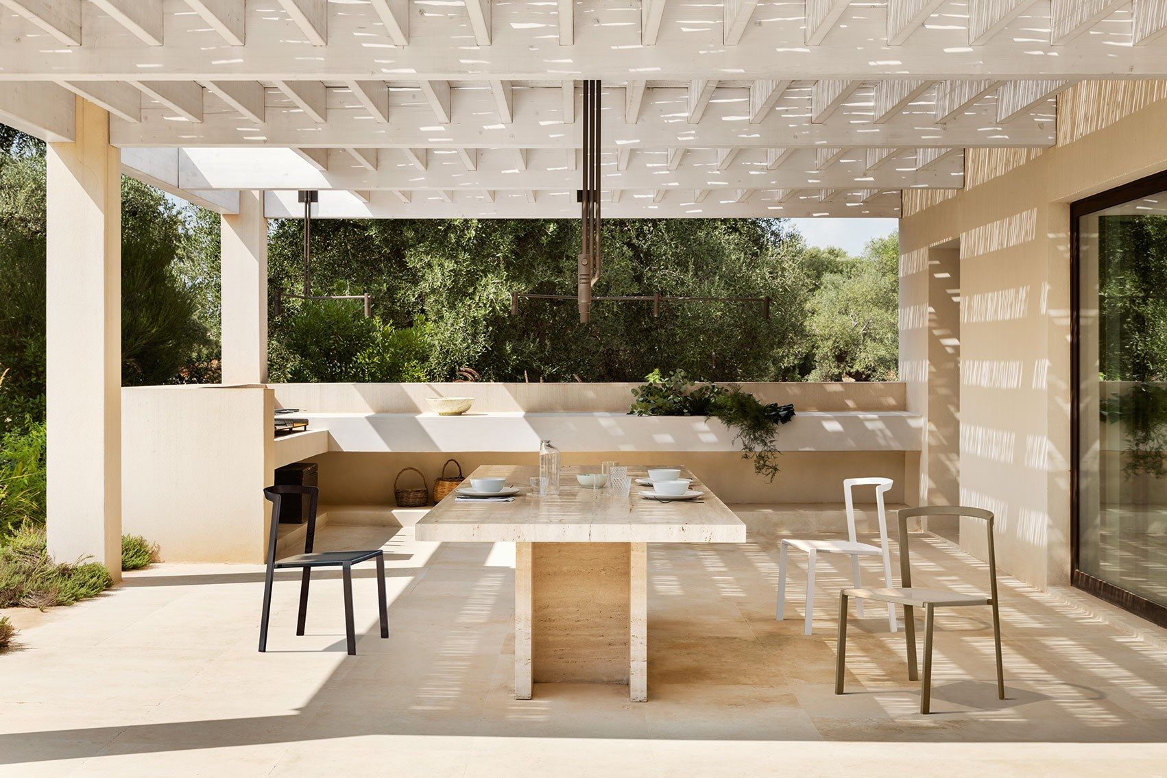 Алюминиевый штабелируемый садовый стул с порошковым покрытием MY YOUR Push ARCH-00111518 - Вид №14