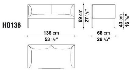 B&B Italia Project Диван из ткани Hollow sun-id-1360785 - Вид №2