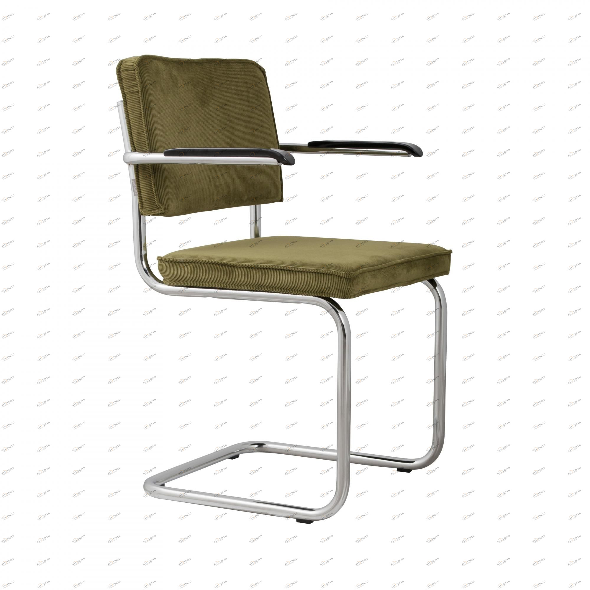 Кресло Ridge Rib зеленое Zuiver 1006058