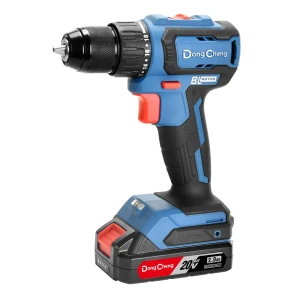 Дрель-шуруповерт аккумуляторная бесщеточная Dongcheng DCJZ2040, 20 В Li-ion 2x2 Ач