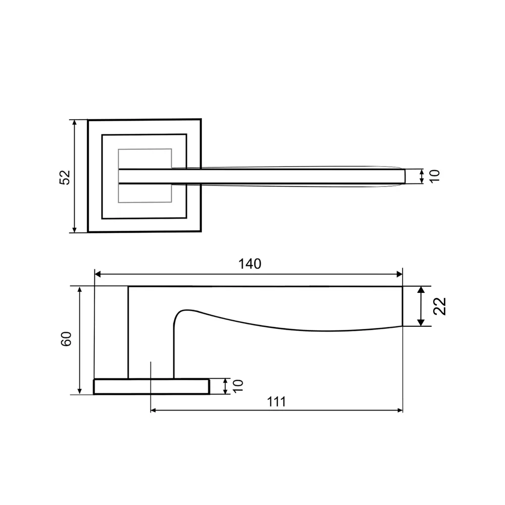 Дверная ручка на розетке Фабрика Замков A 201 SN в матовом никеле 18809844 STLM-0012933 - Вид №7