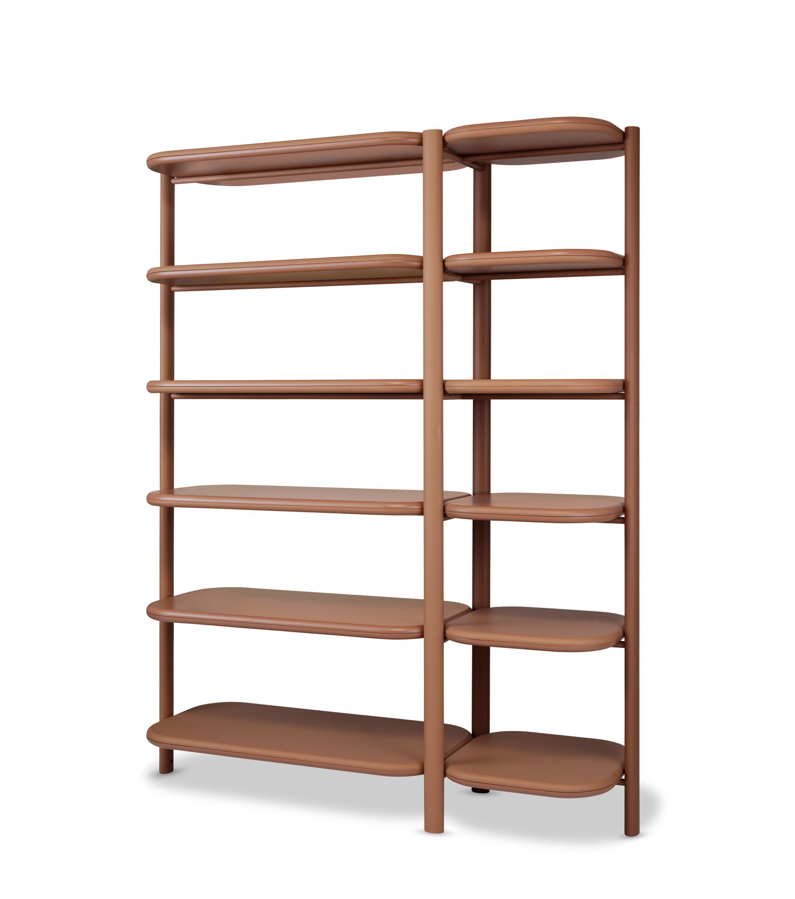 Отдельно стоящий книжный шкаф из стали и дерева Saba Italia Anam ARCH-00141273 - Вид №2