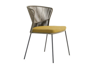 Съемный веревочный штабелируемый садовый стул