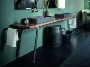 AltaCorte Столешница для умывальника из дуба Ecolab night Lb-zb7520