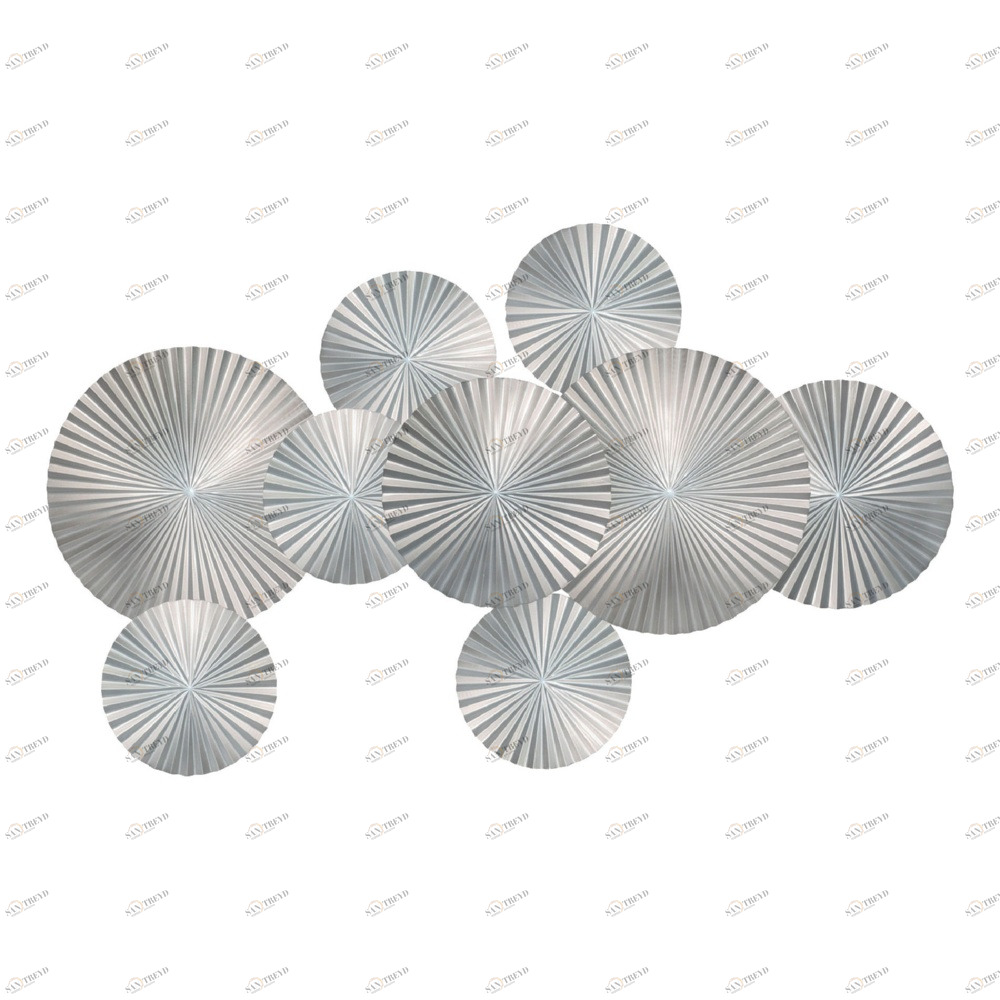 Панно декоративное настенное из дерева 160х90 см серебряное Silver-9 EVENHOME  00-3878820 Серебро 