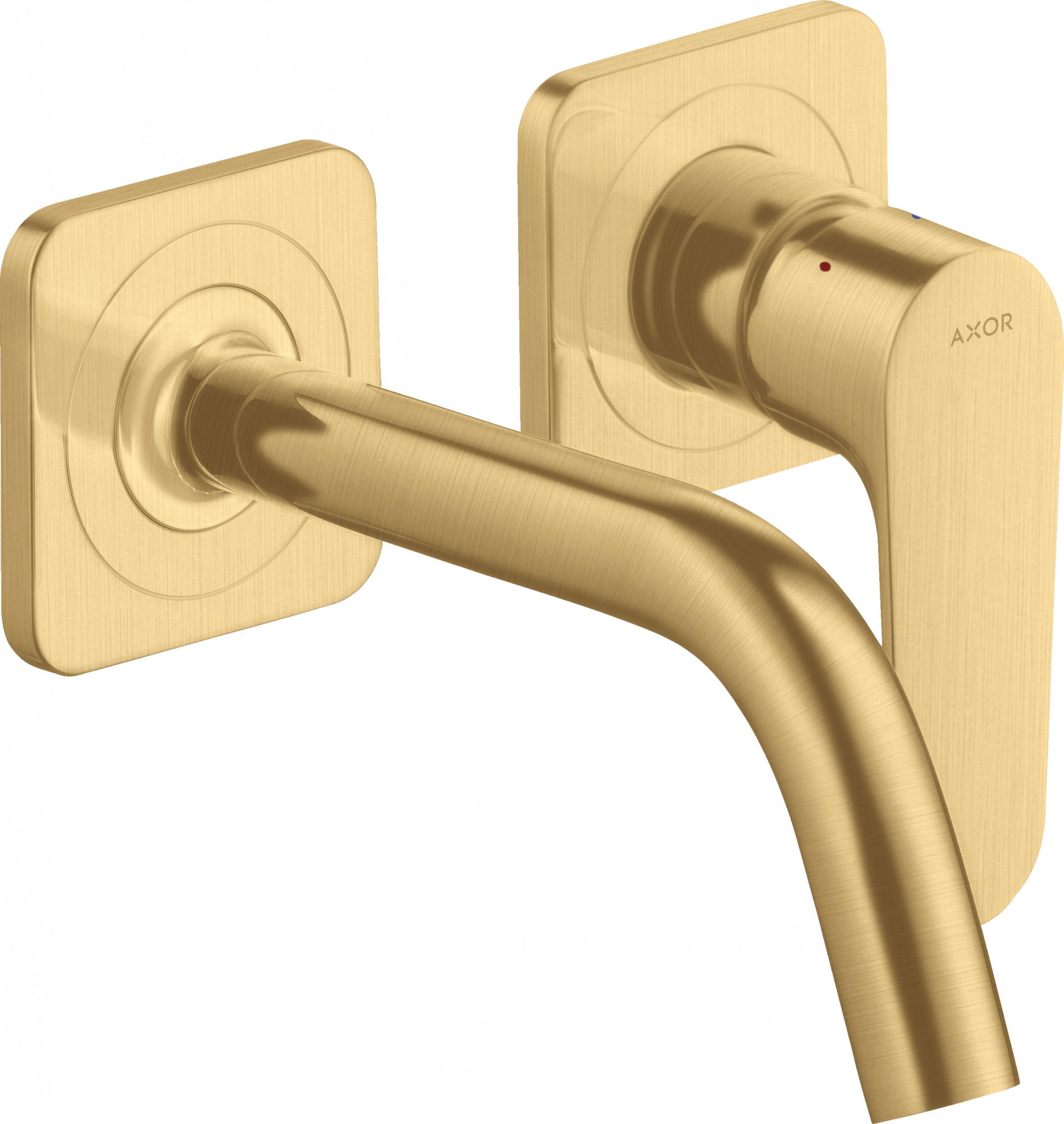 34113250 Смеситель для раковины, однорычажный, скрытого монтажа, настенный, с изливом 167 мм и розетками AXOR CITTERIO M