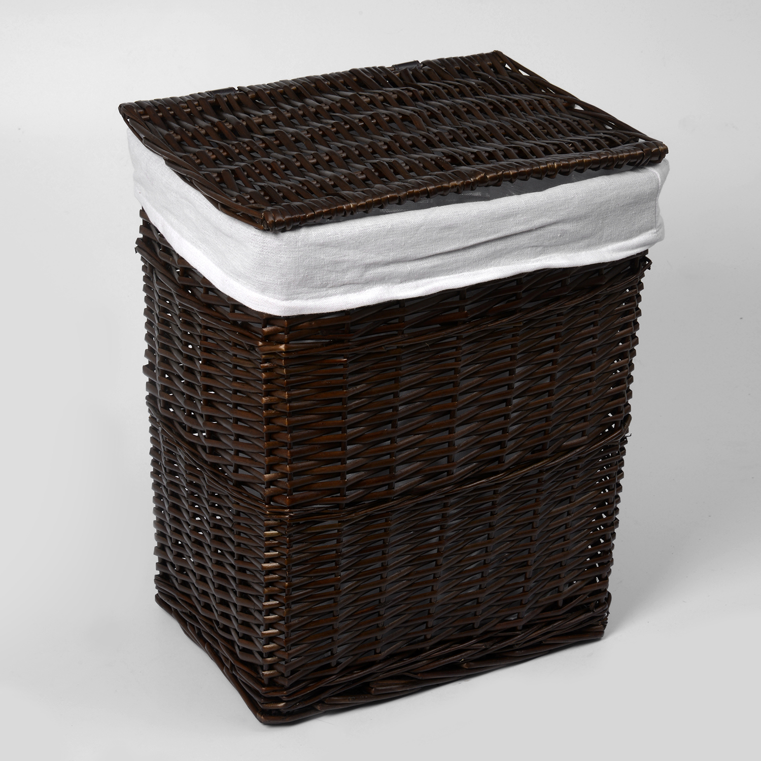 WB-130-L Isar Плетеная корзина для белья с крышкой WasserKRAFT  - Вид №1