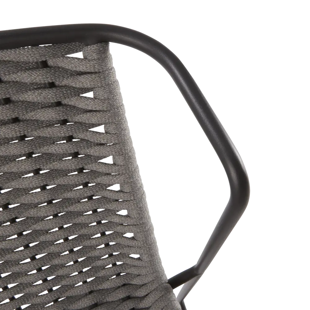 Стул Naterial Livia 63.5x80.5x58 см алюминий/текстиль цвет темно-серый 83984530 STLM-2009281  - Вид №7