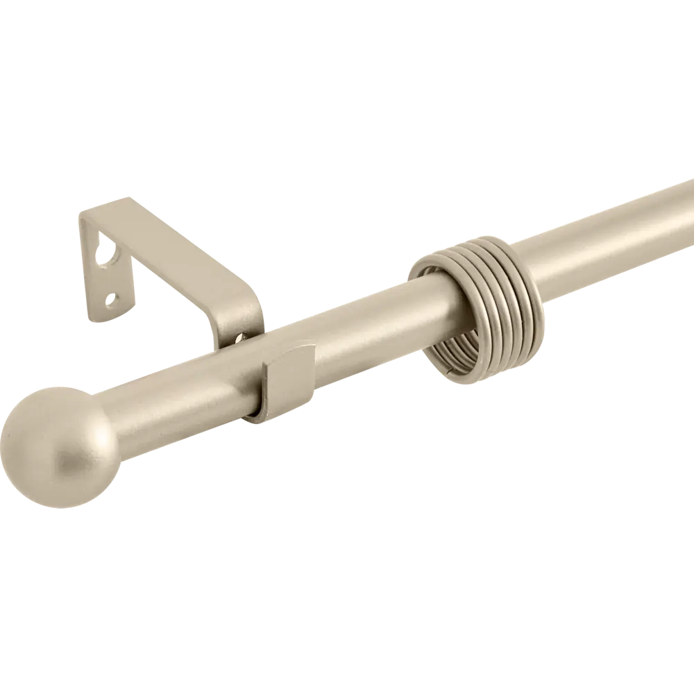 Карниз однорядный раздвижной d19/16 мм шар 160-320 см цвет сталь ORBIS STLM-2209730