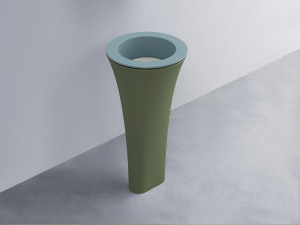 AMLA45-PL+AMPILT-PM+AMCOLT-AG Раковина Amedeo Tondo отдельностоящая cielo Enjoy + Amedeo