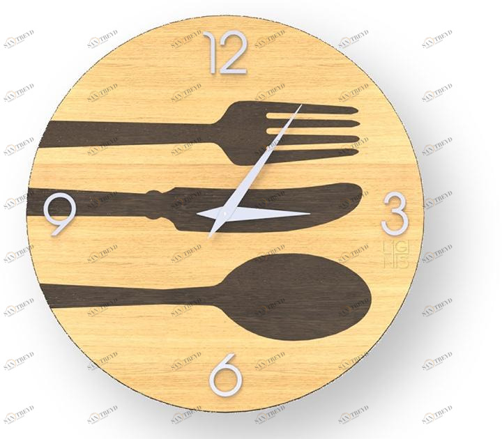 LIGNIS® Настенные часы из инкрустированного дерева Dolcevita objects 10.068 / 10.146