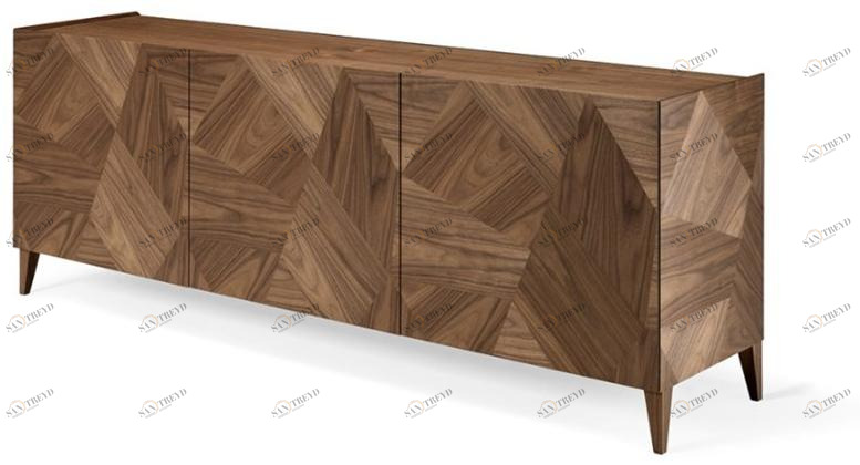 Arte Brotto Буфет из орехового дерева с распашными дверцами Leonardo L411n