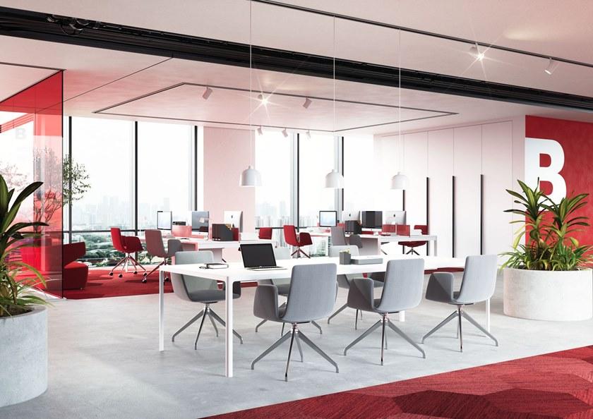 LD Seating Тканевый стул на санках с подлокотниками Harmony modern 870-n - Вид №5