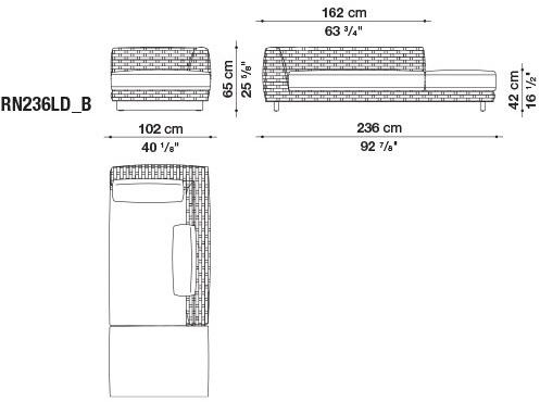 B&B Italia Outdoor Диван Textilene Ray outdoor sun-id-1456367 - Вид №5