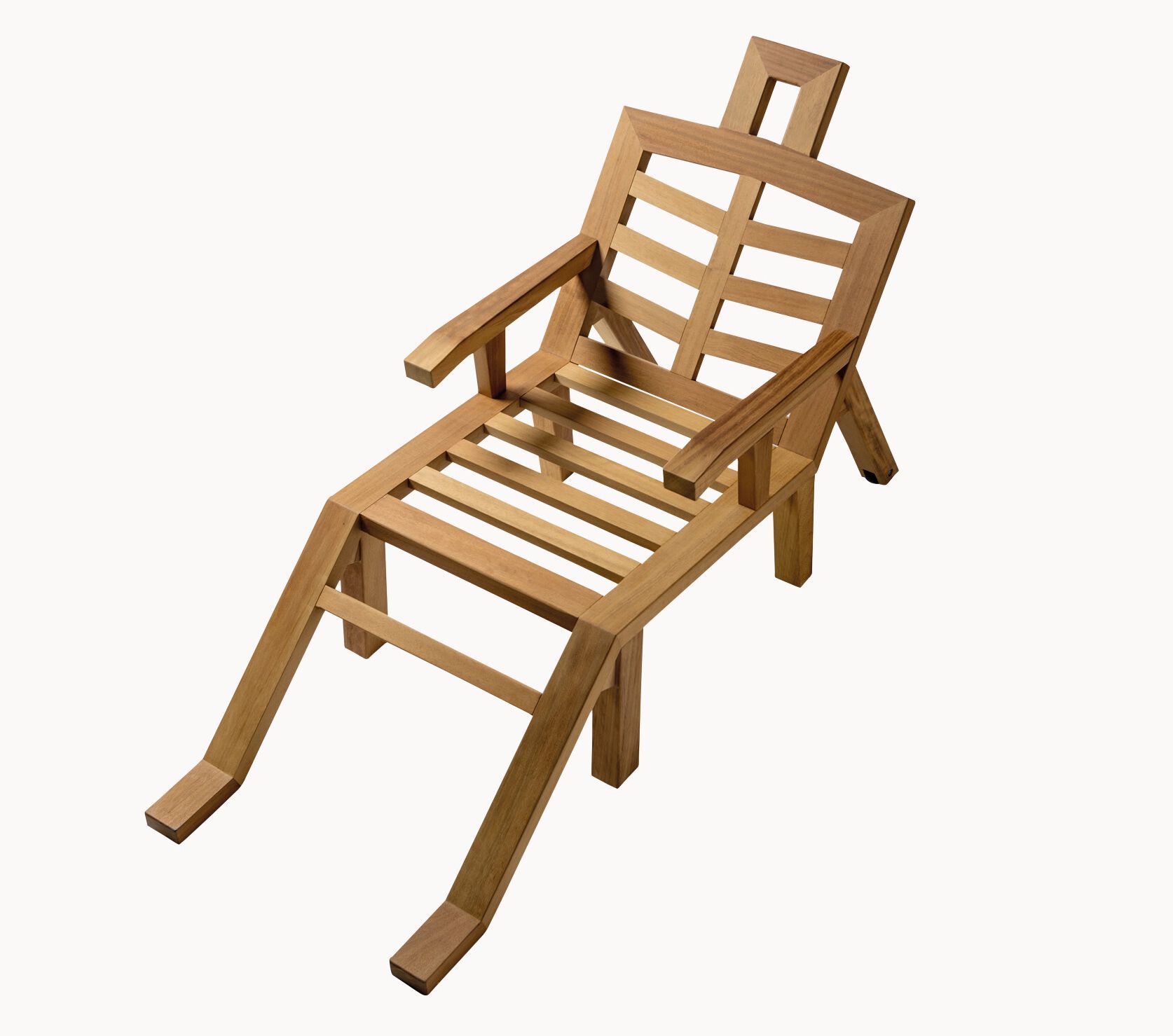 Ироко шезлонг с подлокотниками BD Barcelona дали ARCH-00103746 - Вид №2