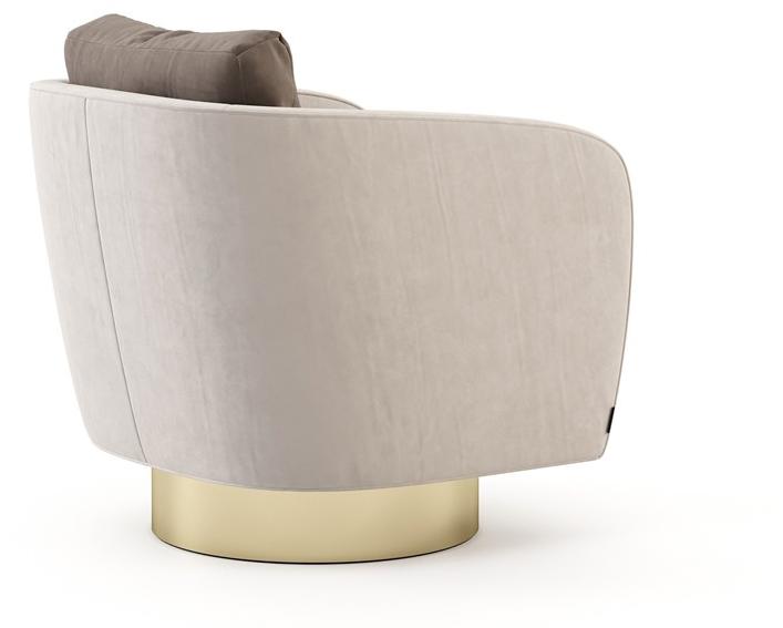 Stylish Club Мягкое бархатное кресло с подлокотниками Her Scf.he09 - Вид №4