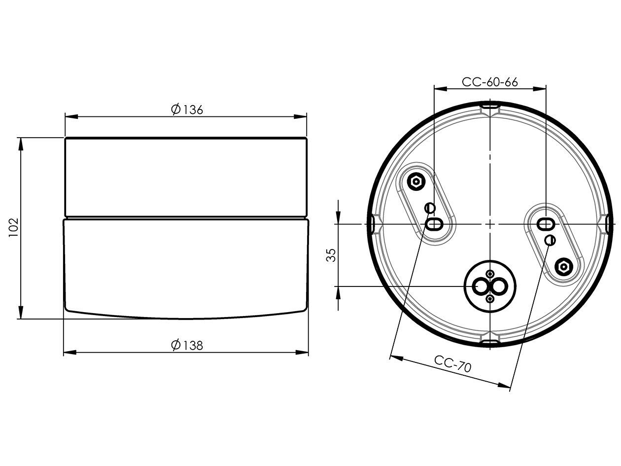 Настенный светильник / потолочный светильник из опалового стекла и фарфора Ifö Electric Opus ARCH-00138143 - Вид №4