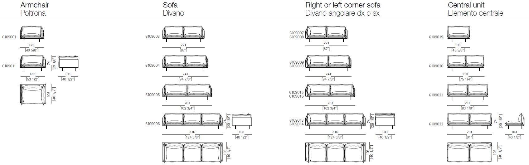 Arketipo Секционный кожаный диван Auto-reverse sun-id-1405762 - Вид №3