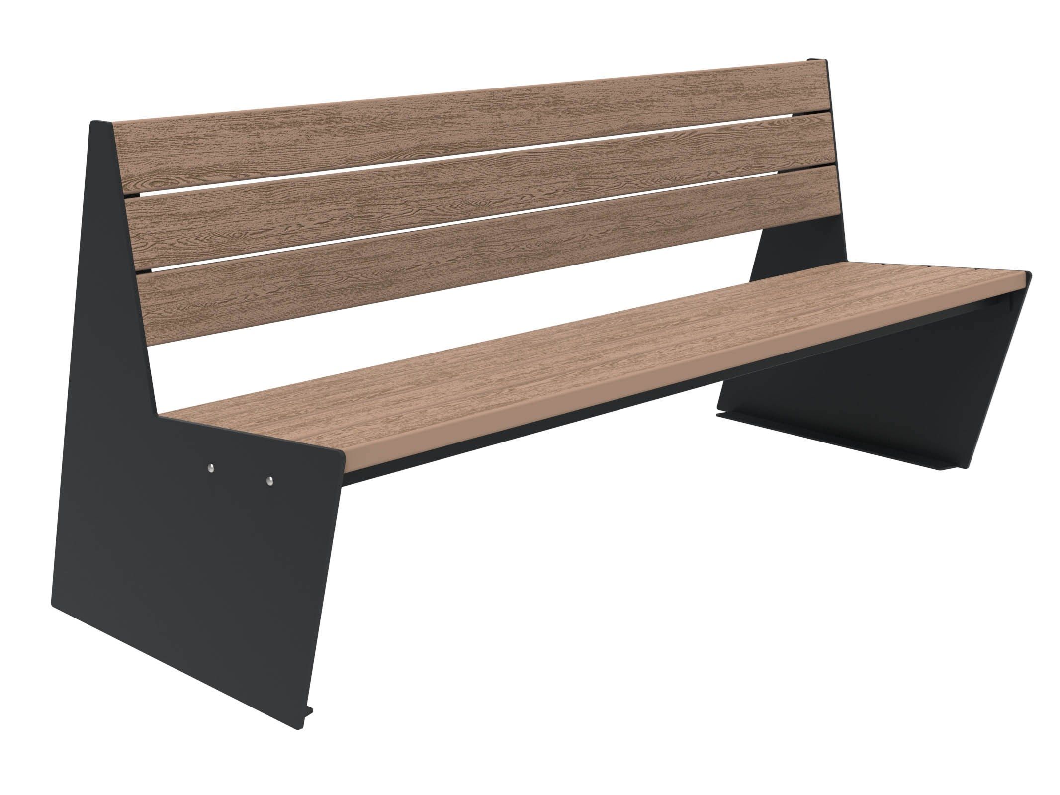 Скамья WPC со спинкой Lazzari Sharp ARCH-00095832 - Вид №38