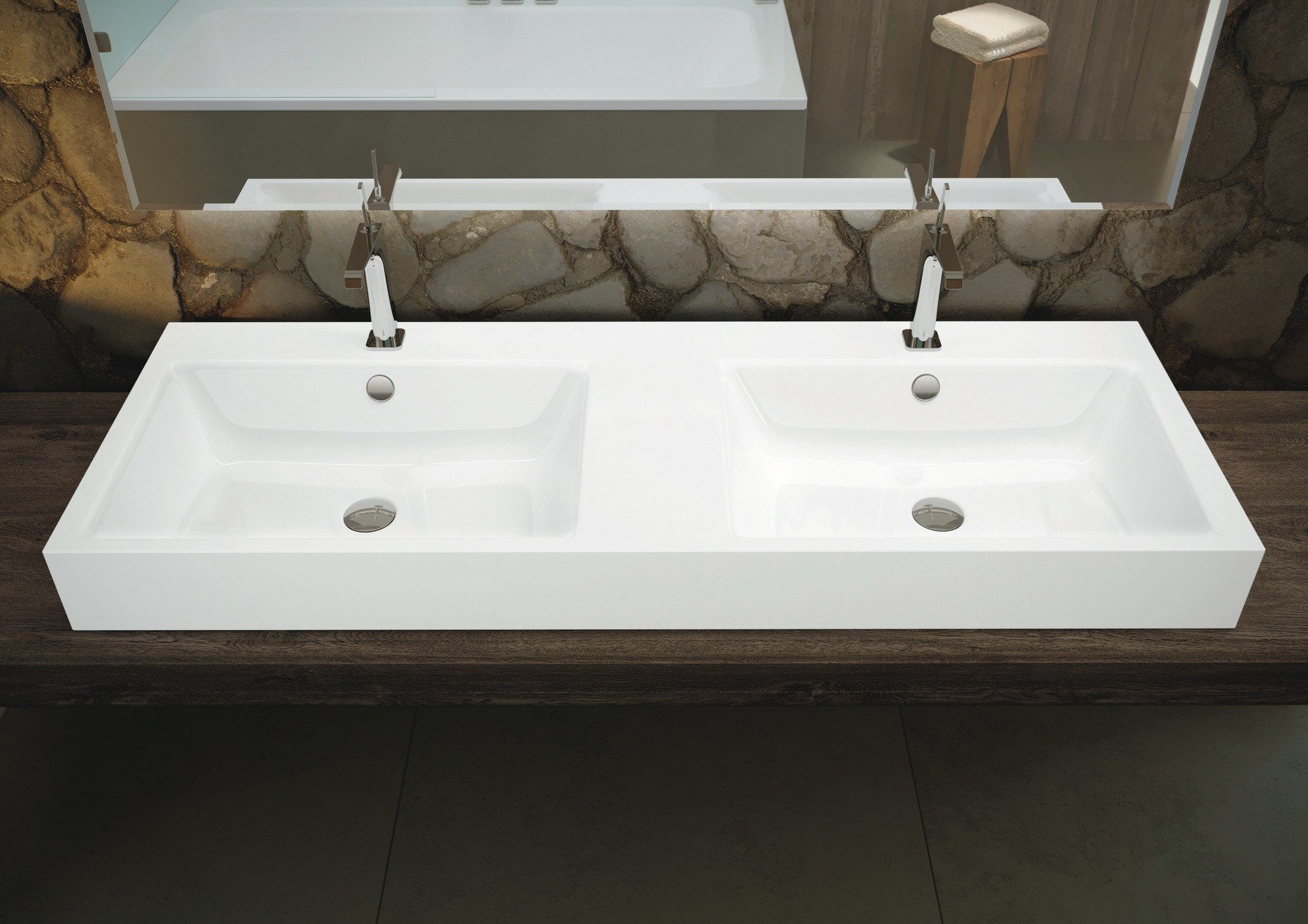 Двойная столешница из эмалированной стали KALDEWEI чистый ARCH-00131124 - Вид №2