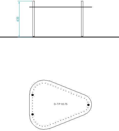 Giacopini Треугольный металлический журнальный столик Bea sun-id-1465581 - Вид №6