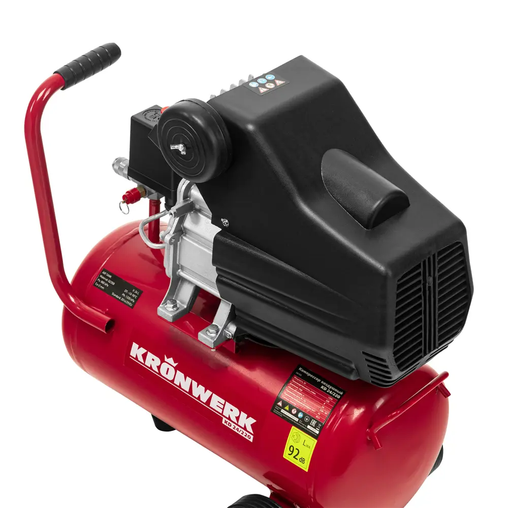 Компрессор сетевой поршневой масляный Kronwerk 58104, 24 л 220 л/мин STLM-2013757 - Вид №25