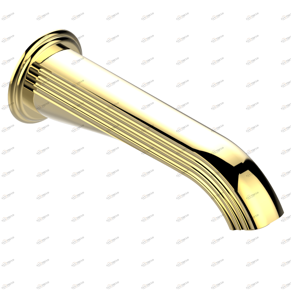 A8M-22SG Излив для ванны встраиваемый в стену - СУПЕР ГОЛИАФ Thg-paris Vogue с малахитом Золото A8M 22SG CAT.F