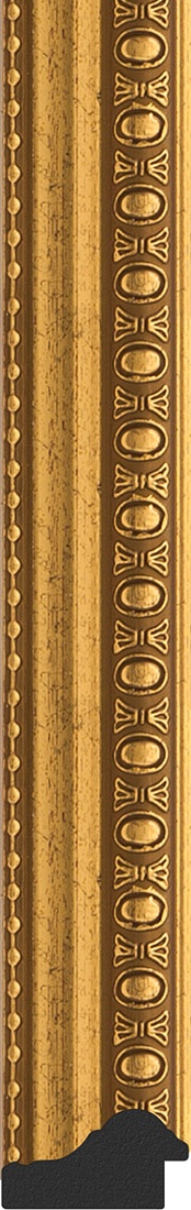 BY 1067 Зеркало в багетной раме - бусы золотые 46 mm EVOFORM Definite - Вид №2