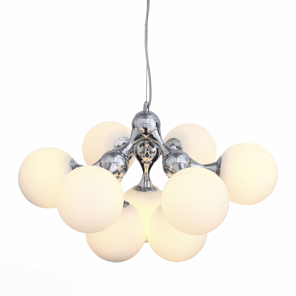 Подвесная люстра ST Luce Arte SL549.103.09 ST LUCE ДИЗАЙНЕРСКИЕ, ARTE, ШАР 057778 Белый  - Вид №2