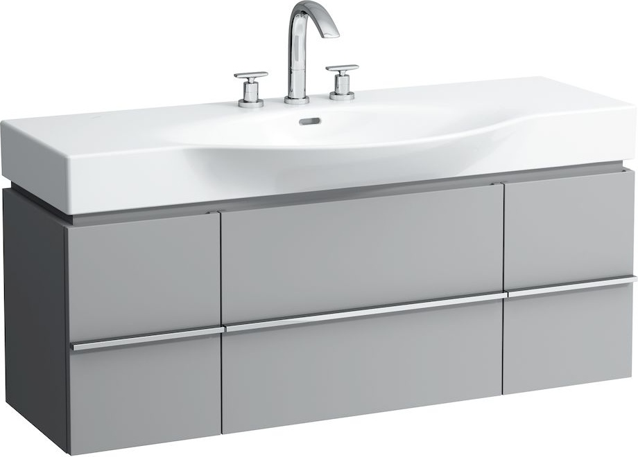 H4013020754631 Шкафчик под раковину, для раковин 811704, 812704, 2 выдвижных ящика с 2 дверцами, 2 стеклянные полки LAUFEN PRO - Вид №30