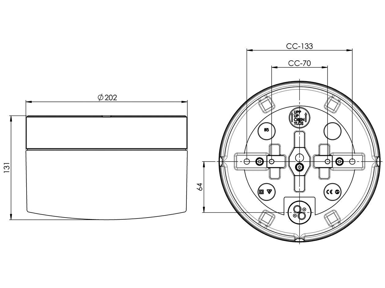 Настенный светильник / потолочный светильник из опалового стекла и фарфора Ifö Electric Opus ARCH-00022780 - Вид №7