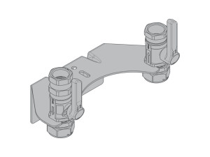 Комплект с двумя клапанами резьбовая версия для газового счетчика bitubo