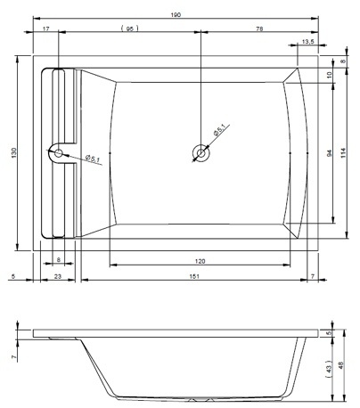 BB7900500000000_top1 Ванна Riho Savona Santreyd - Вид №7