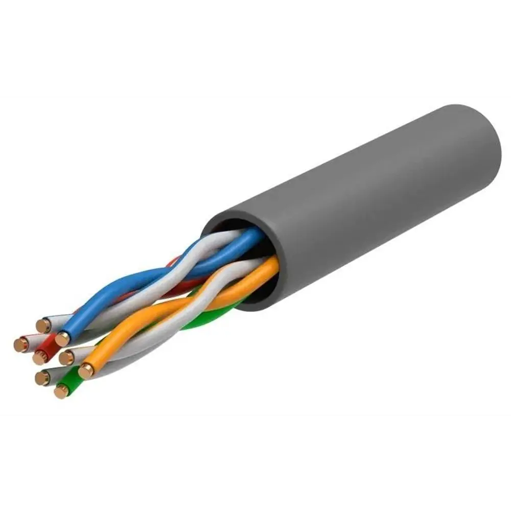 Кабель витая пара ITK U/UTP cat 5 CCA 4 пары PVC цвет серый Santreyd STLM-2069942