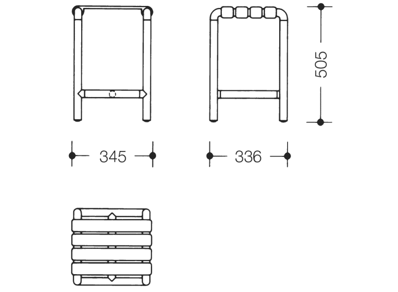 801.51.300 табуретка HEWI USA Produkte  - Вид №7