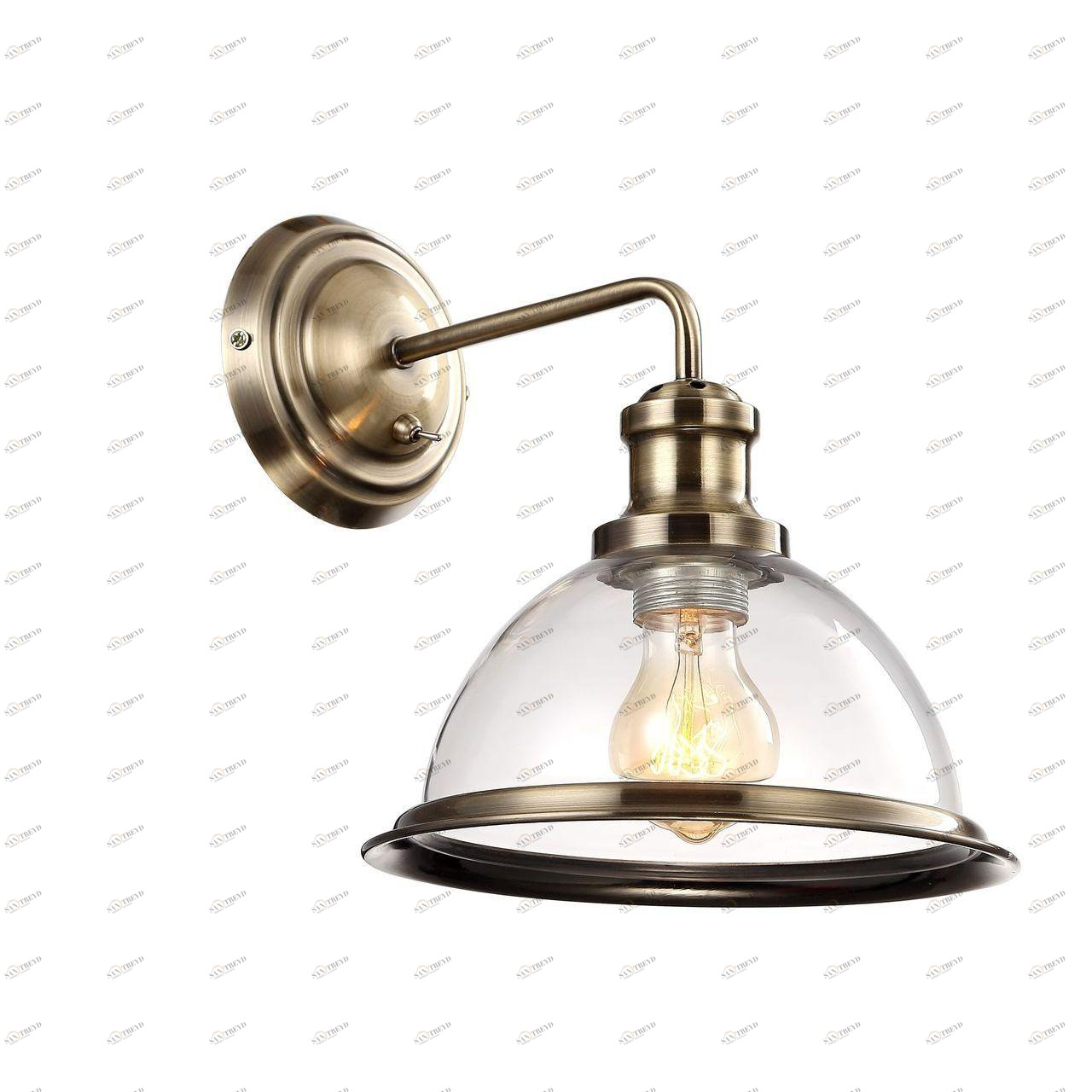 Бра Arte Lamp Oglio A9273AP-1AB ARTE LAMP ПОД СТАРИНУ 109782 Бронза;прозрачный 