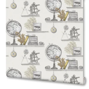Обои флизелиновые Euro Décor «Sea» 1145-01, 1.06x10 м, цвет серый 82024408 STLM-2108209