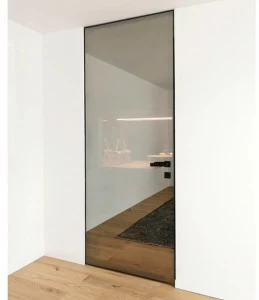 ALBED Распашная дверь из стекла заподлицо со стеной Quadra