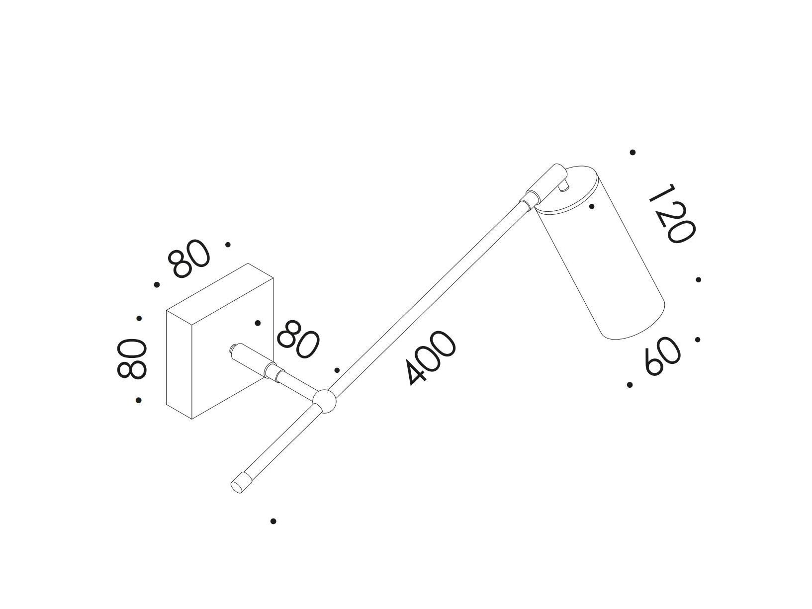 Регулируемый железный светодиодный настенный светильник Renzo Serafini стекло ARCH-00097096 - Вид №5