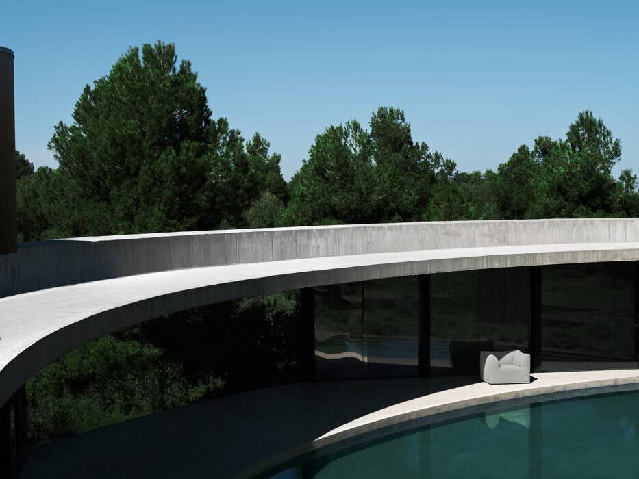 Тканевое мягкое садовое кресло B&B Italia Outdoor LA BAMBOLA ARCH-00019423 - Вид №4