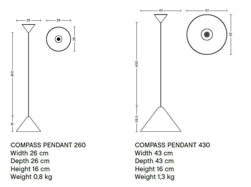 Алюминиевый светодиодный подвесной светильник Hay Компас ARCH-00019994 - Вид №24