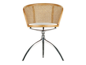 Венский соломенный поворотный стул со встроенной подушкой