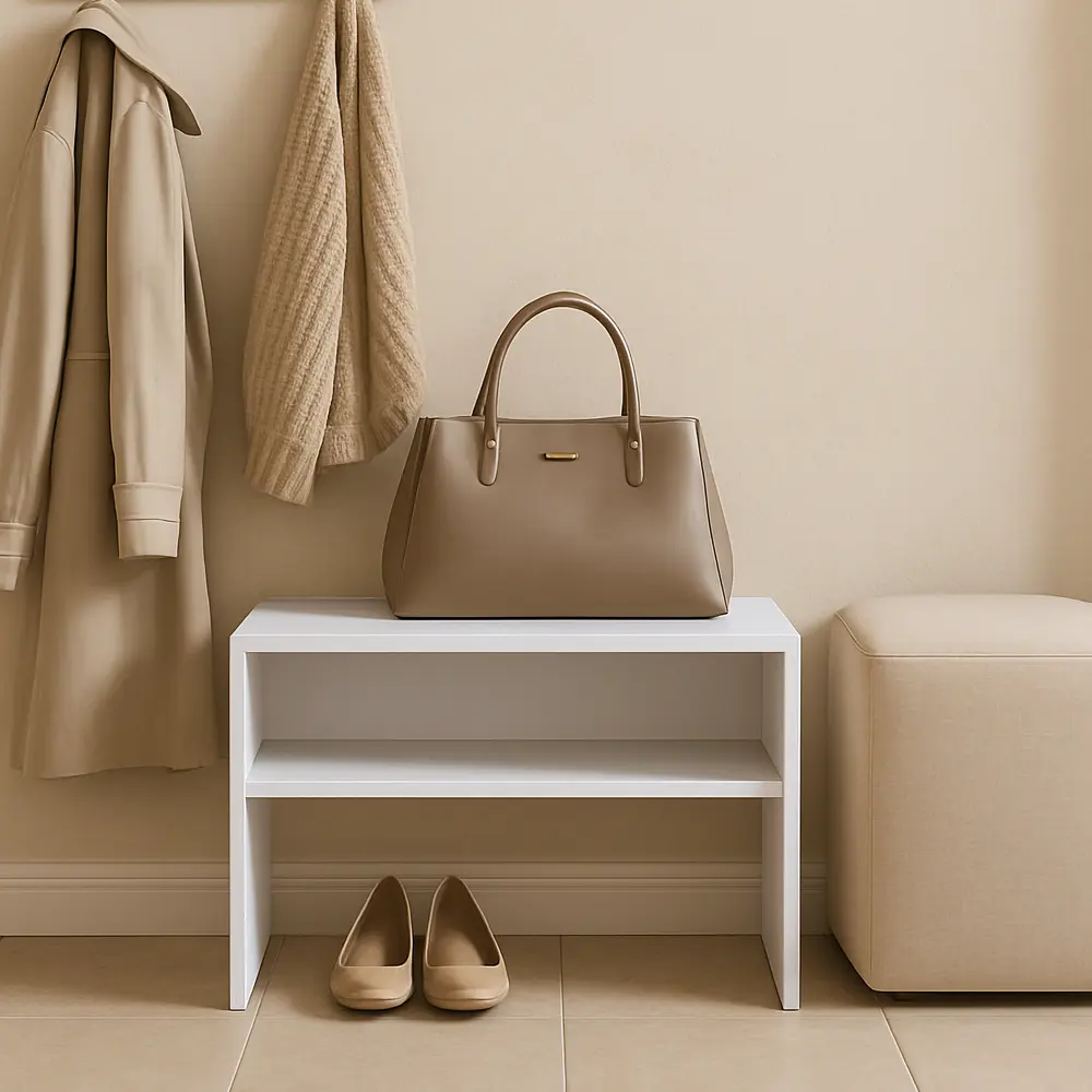 Полка для обуви 70x43.9x39.4 см ЛДСП цвет белый Santreyd STLM-2084770