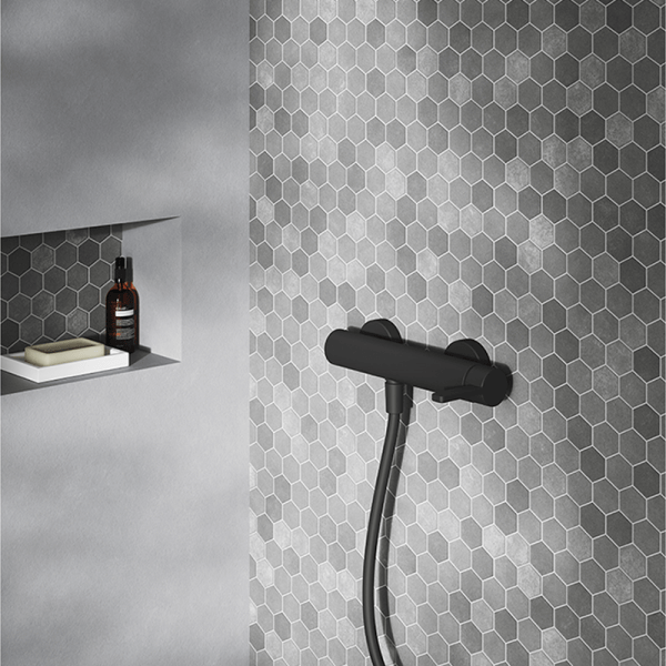 74324742 PREMIUM Черный смеситель для душа Черный GRB MIXERS AXIS - Вид №2