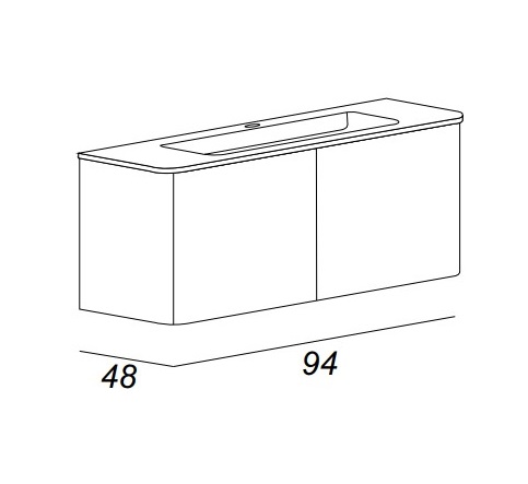 Мебель для ванной CEZARES LIVERPOOL 54661 Grigio Natura - Вид №3